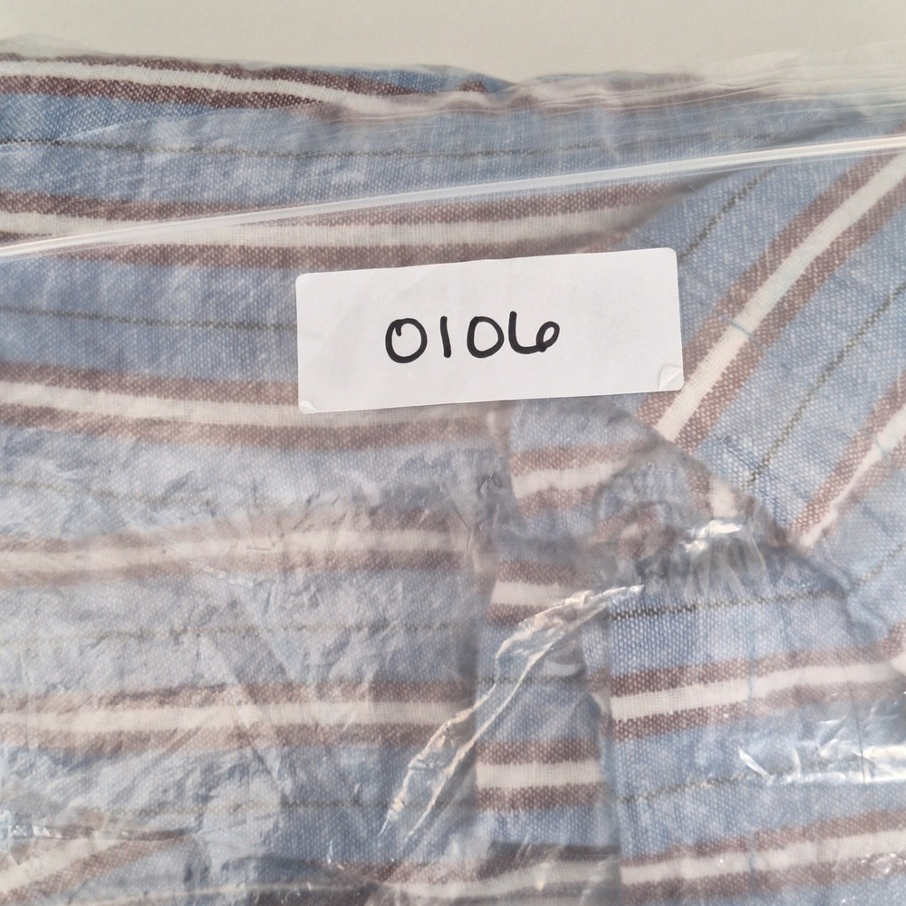 Cali 1850 Pants Medium Linen Blend Beach Coastal Wide Leg Striped Resort Cropped - Picture 8 of 8